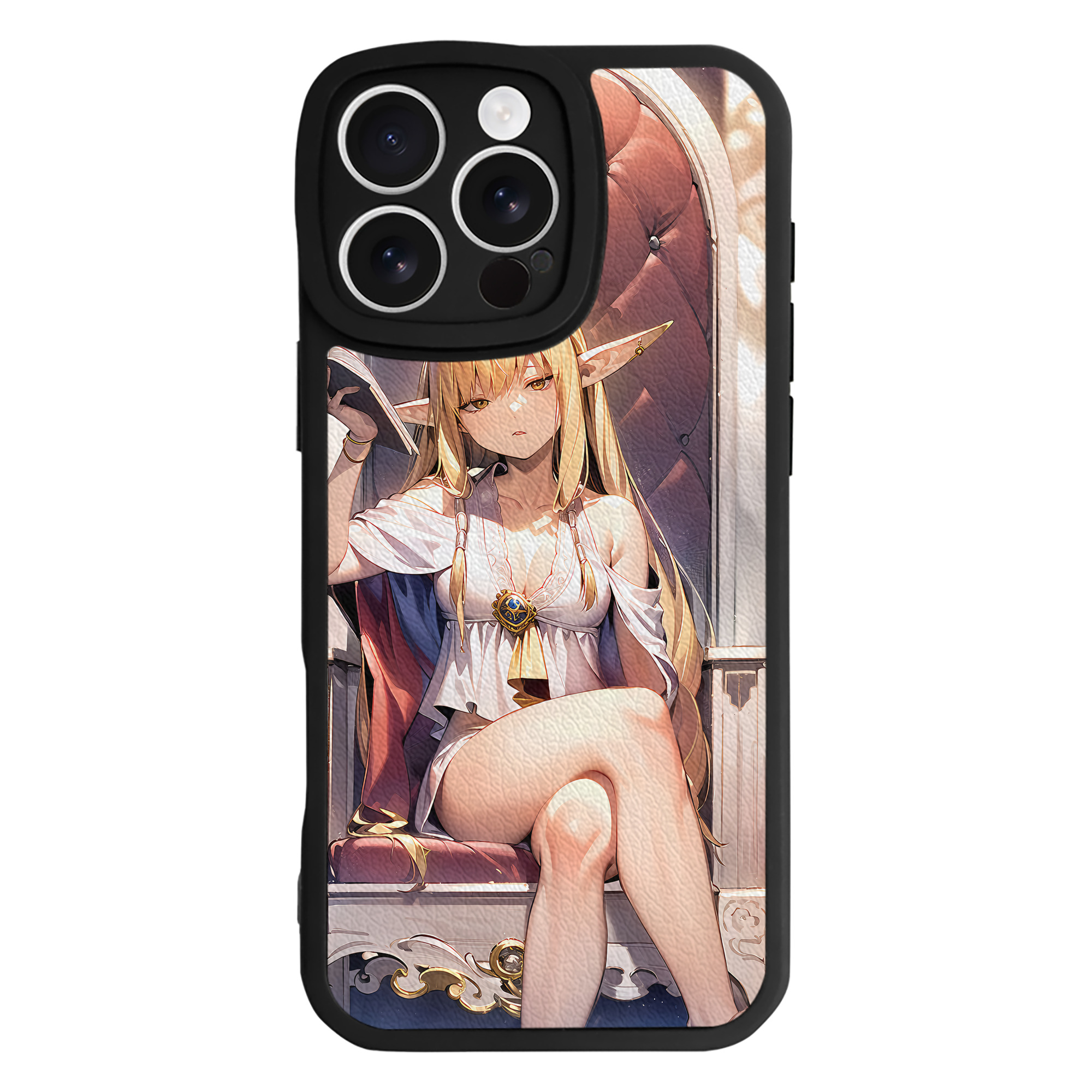 （画像用） 葬送のフリーレン Frieren 【iPhone 16シリーズ対応】シリコンスマホケース（レザー調） 材質：シリコン